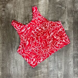 Athleta Pink Printed Conscious Crop Bra A-C